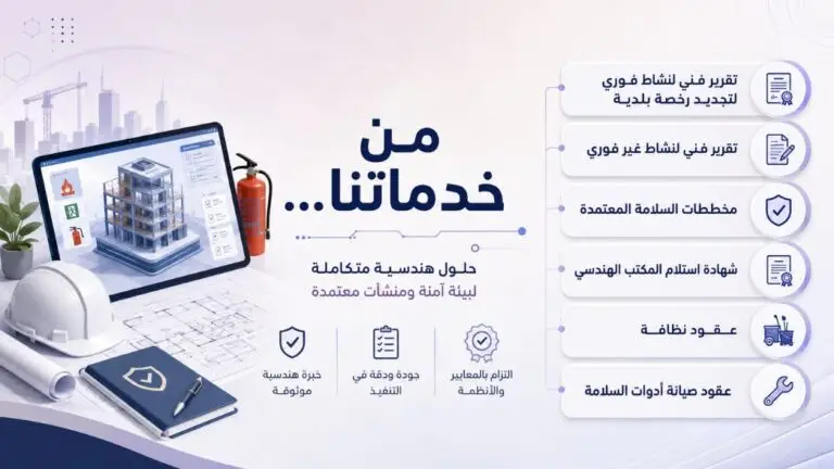 بلدي-تقرير-فني-لنشاط-فوري-او-غير-فوري-لاصدار-لتجديد-اصدار-تجديد-رخصة-البلدية-بلدية-رقم-التقرير-الفني-مخططات-السلامة-المعتمدة-شهادة-استلام-المكتب-الهندسي-عقود-نظافة-صيانة-أدوات-سلامة