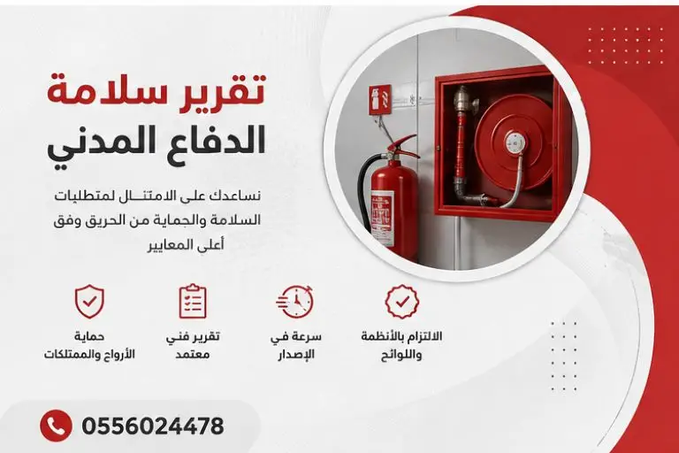 تقرير-سلامة-الدفاع-المدني-تقرير-فني-رقم-التقرير-الفني