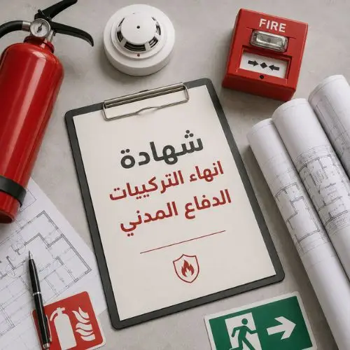 شهادة-انهاء-تركيبات-الدفاع-المدني