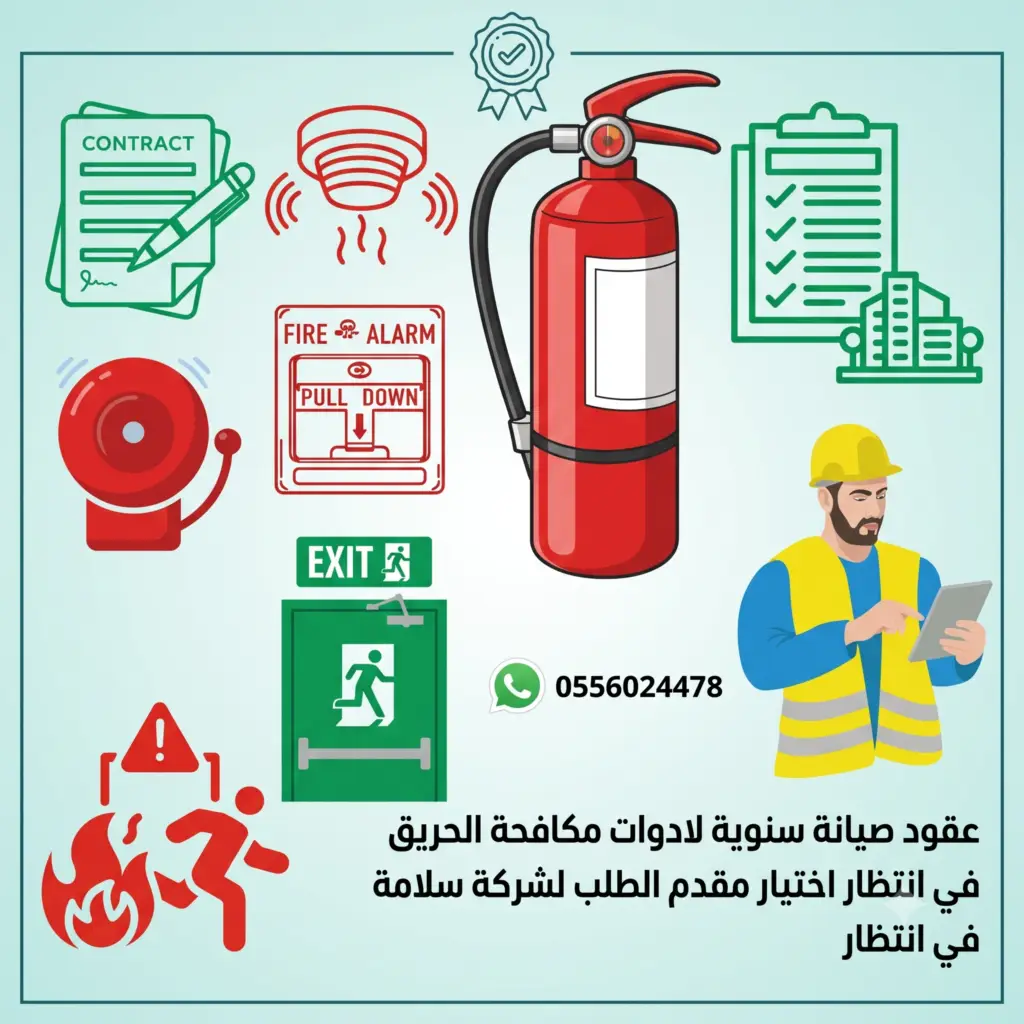 في انتظار اختيار مقدم الطلب لشركة سلامة عقود صيانة