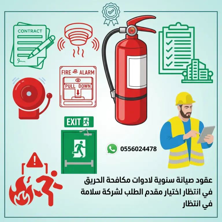 في انتظار اختيار مقدم الطلب لشركة سلامة عقود صيانة