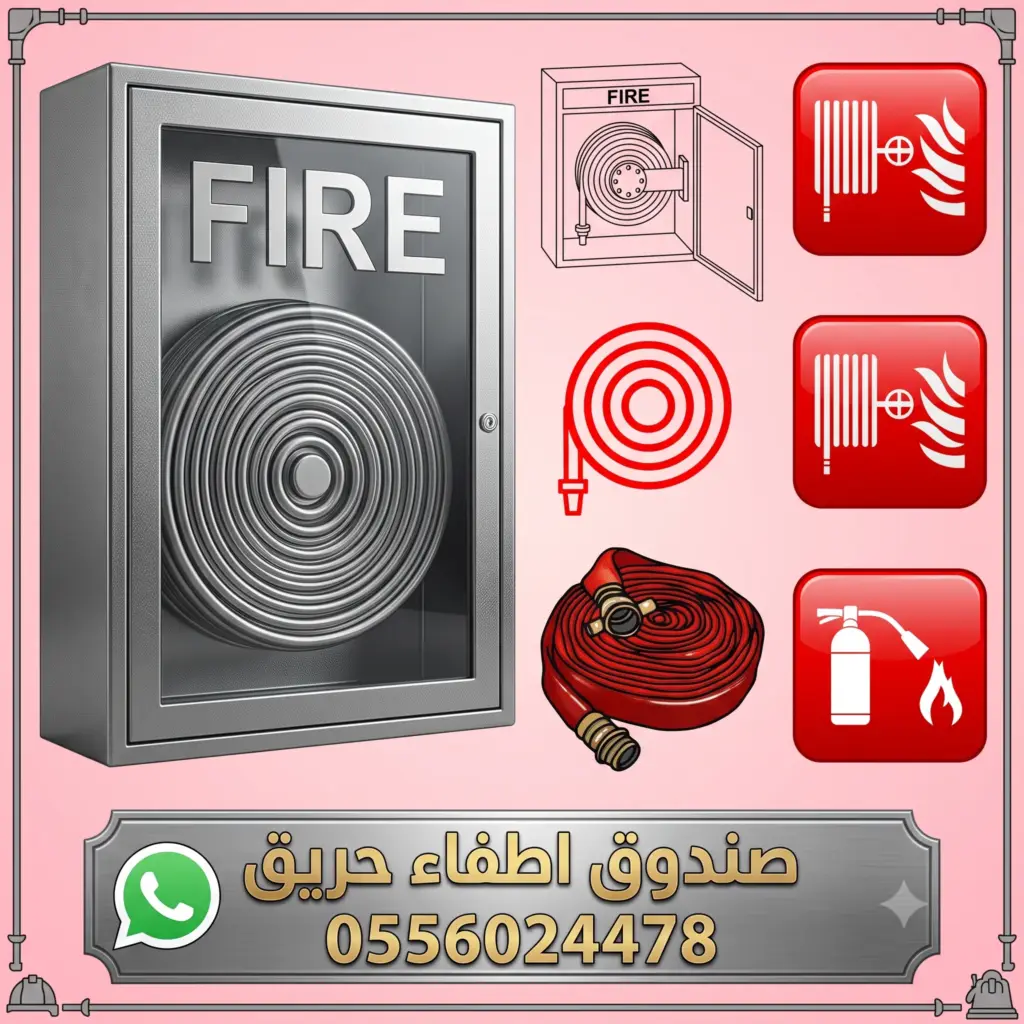 صندوق-اطفاء-حريق-صناديق-الحريق-مياه-رغوة-خارج-الجدار-داخل-الجدار