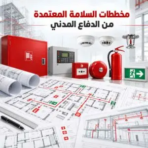 مخططات السلامة المعتمدة من الدفاع المدني